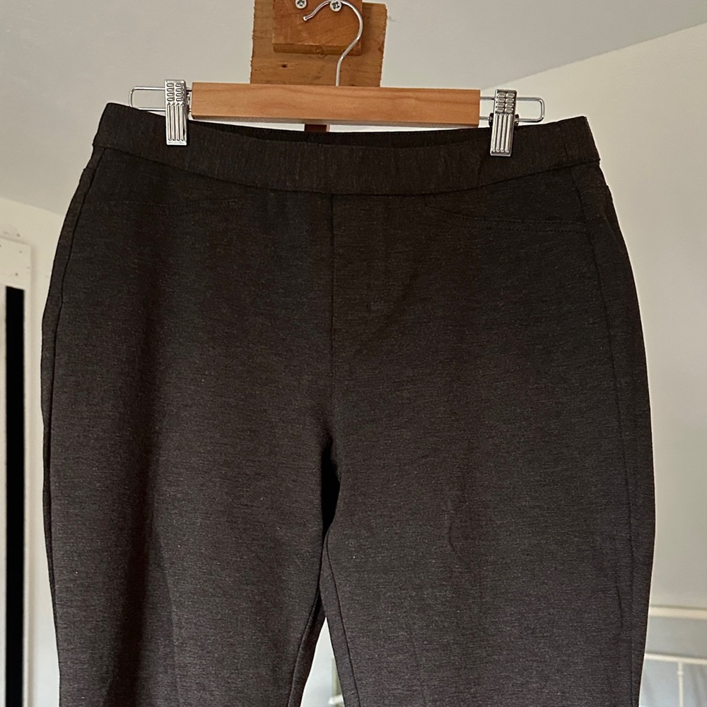 J.Jill heathered brown (Pointe) straight leg stretchy pants